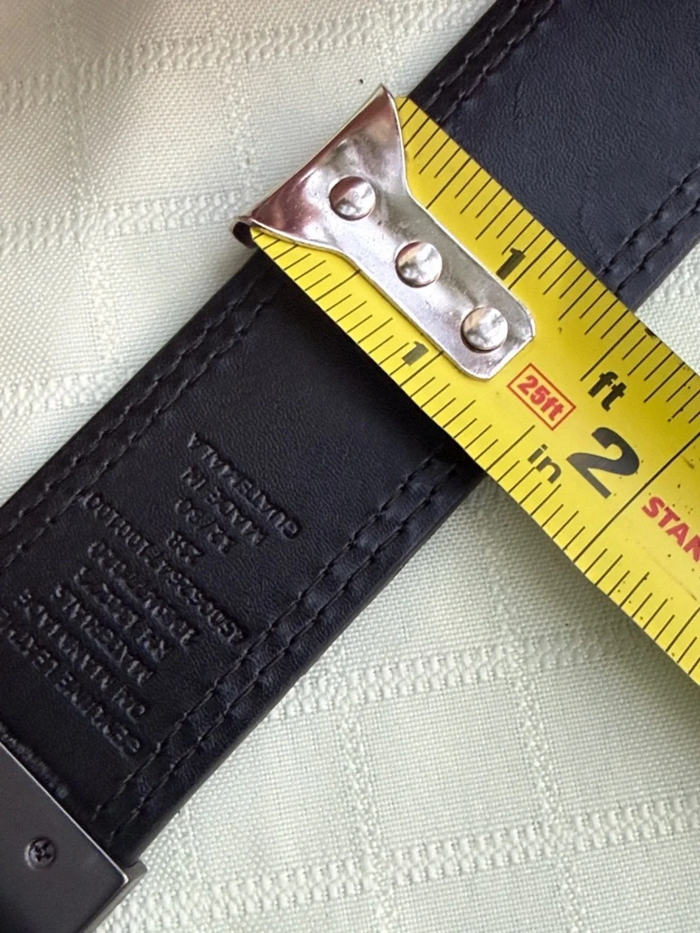 Thick Leather Convertible Belt - Brown/Black